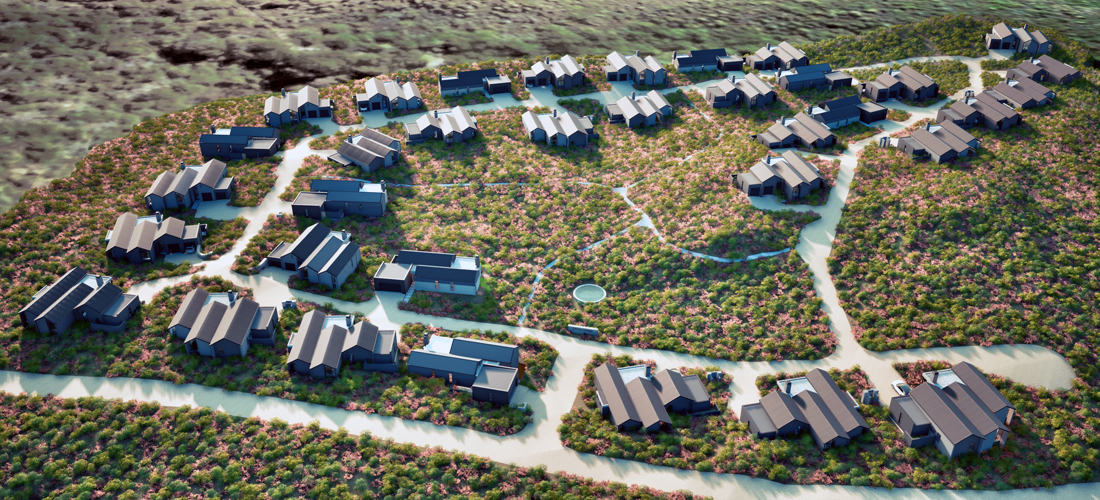 Romansbaai-Beach-Estate-Falcon-Village-Arial-Layout